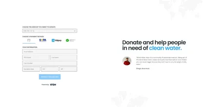 Non-Profit payment page template