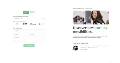 Online Tutor payment page template